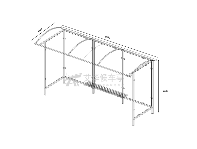 欧美系列候车亭AH-3057(图3)