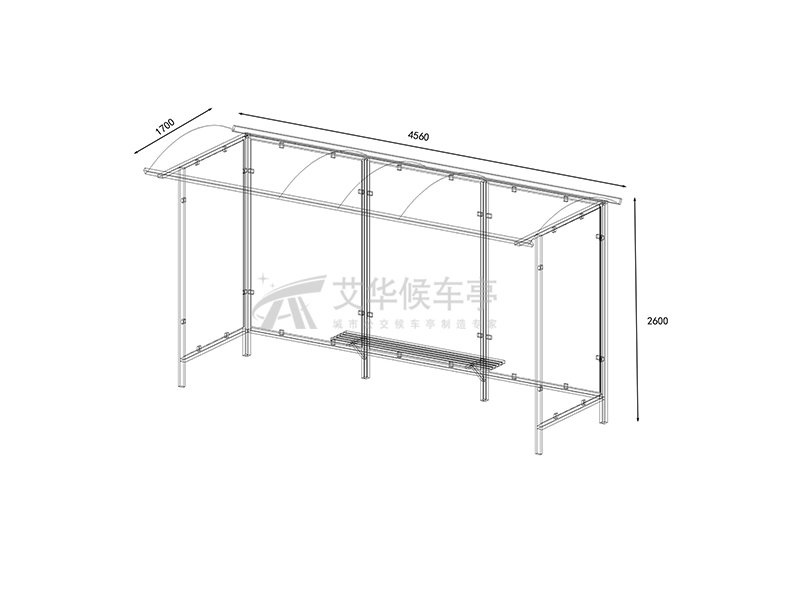 欧美系列候车亭AH-3060(图3)