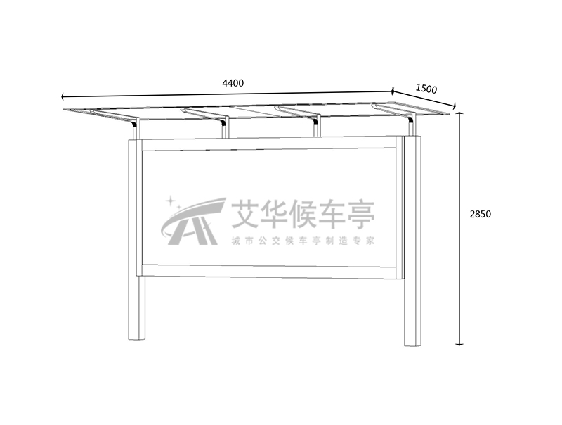 公共自行车棚AH-1185(图3)