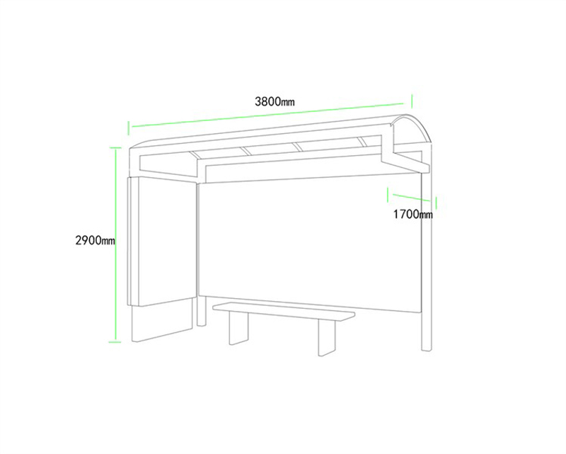 简约时尚候车亭AH-3030(图3)