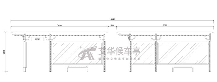 中式古典候车亭AH-3081(图3)