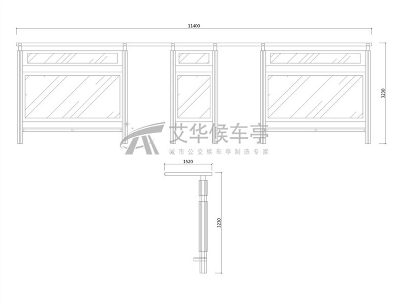 城市品位候车亭AH-3083(图3)