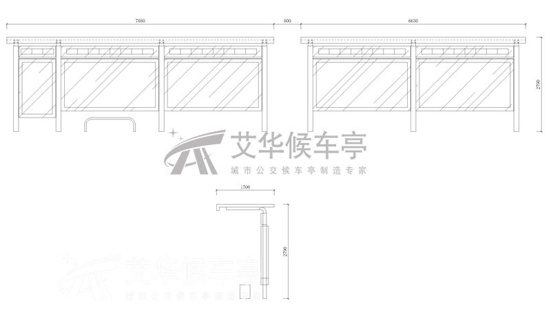 城市品位候车亭AH-3082(图3)