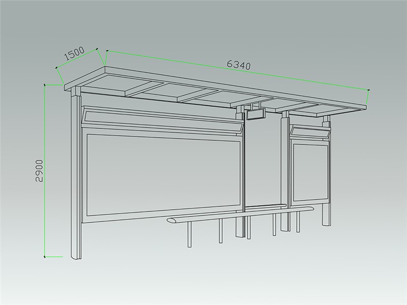 城市品位候车亭AH-3036(图3)