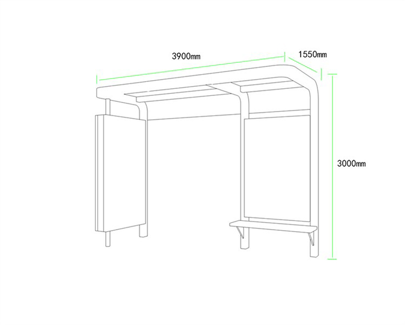 城市品位候车亭AH-3028(图3)