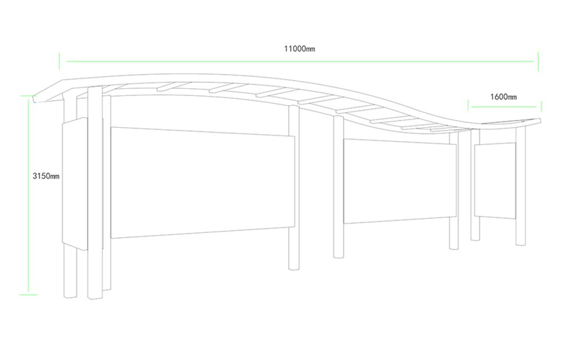 城市品位候车亭AH-3001(图3)