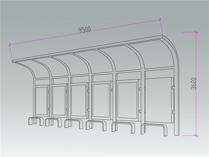 城市品位候车亭AH-2724(图3)