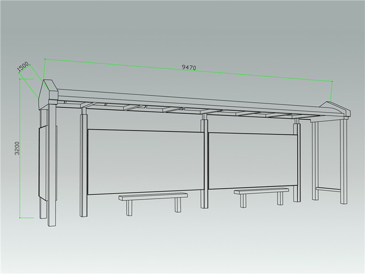 城市品位候车亭AH-2732(图3)