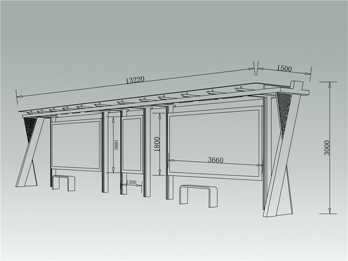 城市品位候车亭AH-1321(图3)