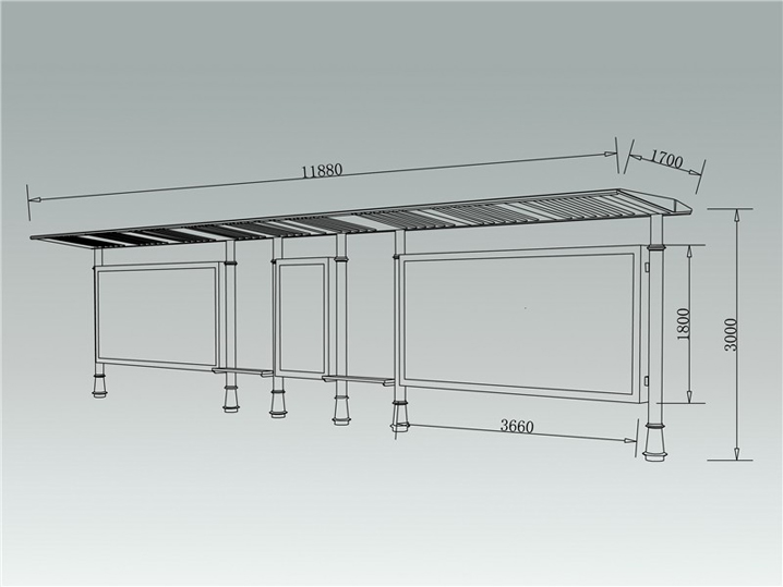 城市品位候车亭AH-1316(图3)