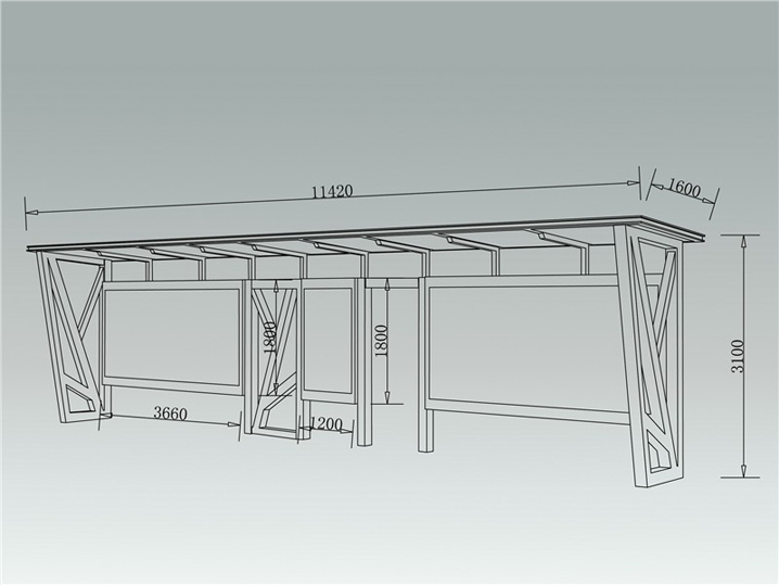 城市品位候车亭AH-1255(图3)
