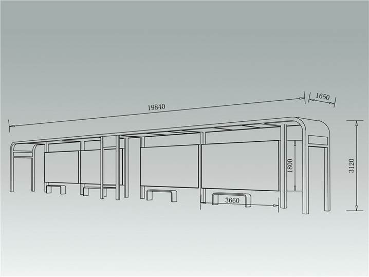 城市品位候车亭AH-1186(图3)