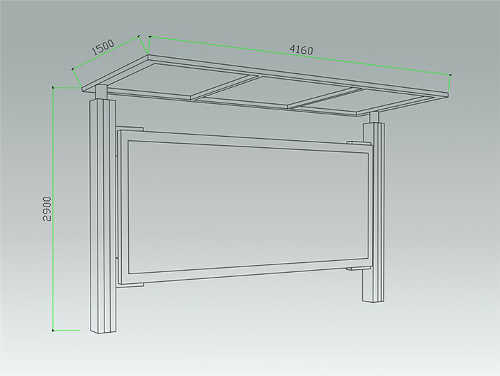 乡镇风采候车亭AH-3040(图3)