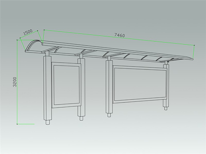 乡镇风采候车亭AH-3039(图3)