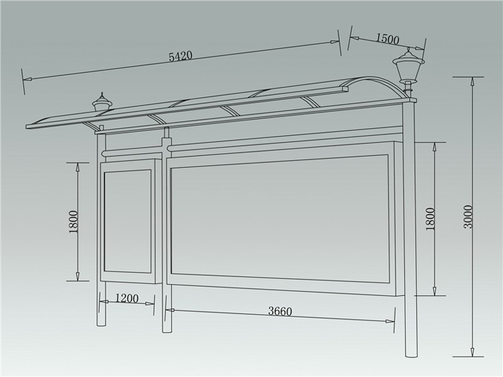 乡镇风采候车亭AH-1193(图3)