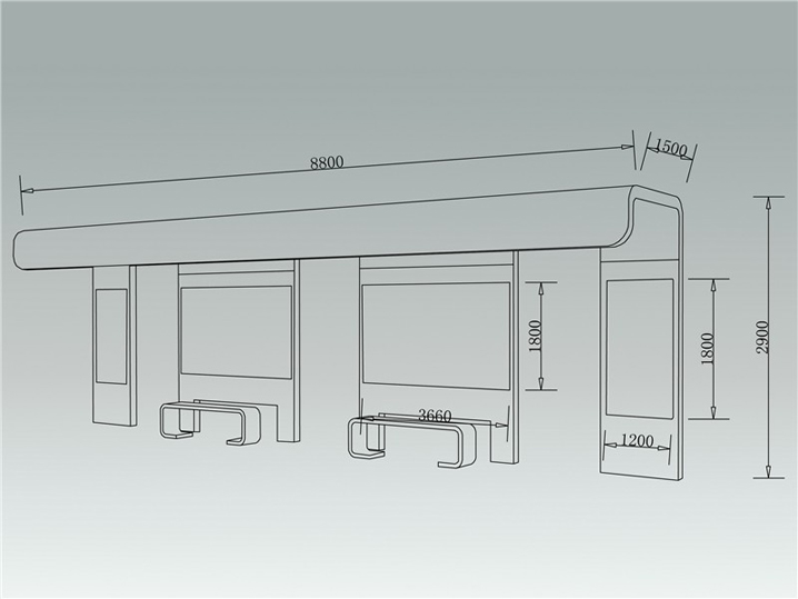 永恒经典候车亭AH-1318(图3)