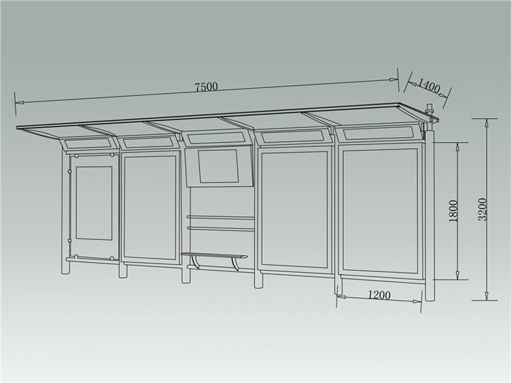 永恒经典候车亭AH-1082(图3)