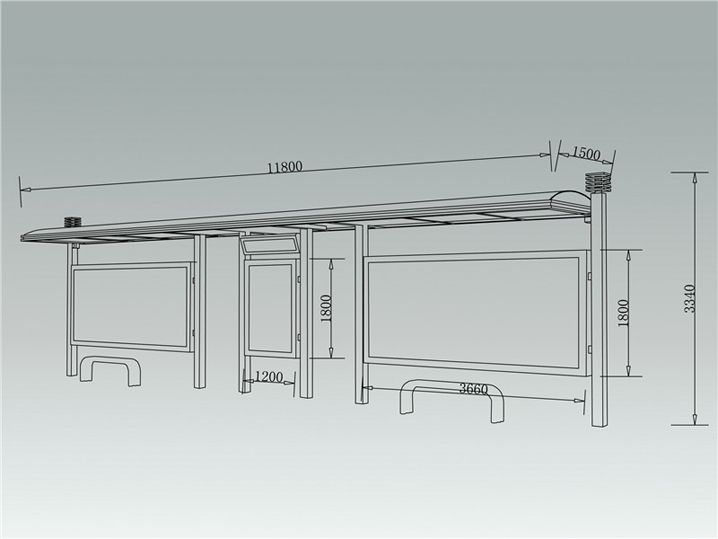 永恒经典候车亭AH-1081(图3)