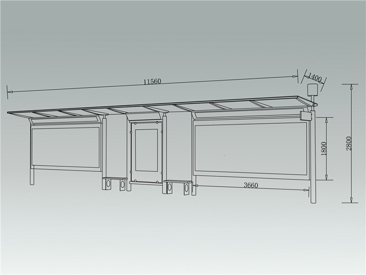 永恒经典候车亭AH-1135(图3)