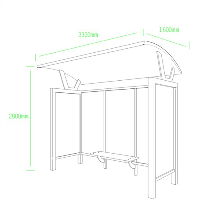 欧美系列候车亭AH-2782(图3)