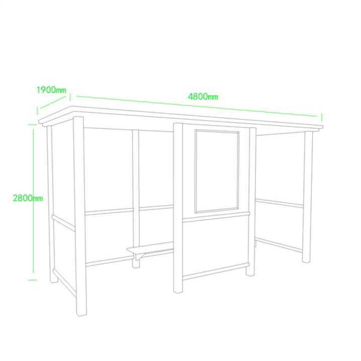欧美系列候车亭AH-2781(图3)