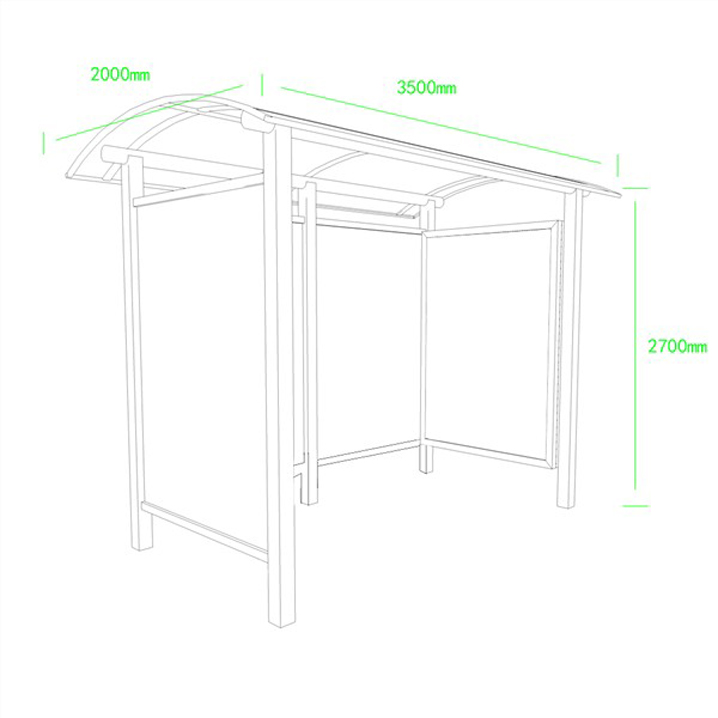 欧美系列候车亭AH-2780(图3)