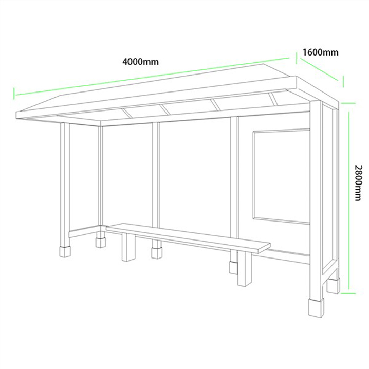 欧美系列候车亭AH-2768(图3)