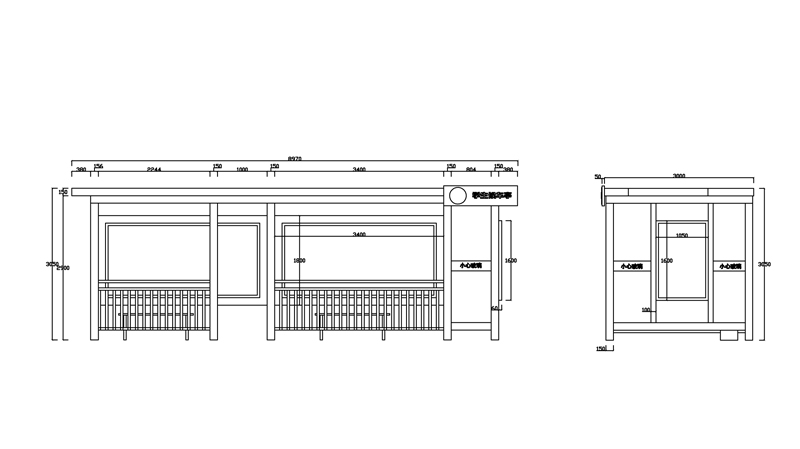 城市品位候车亭AH-3096(图3)