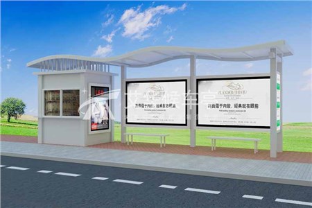 [19-10.31]甘肃省定制带岗亭款公交候车亭两车齐发