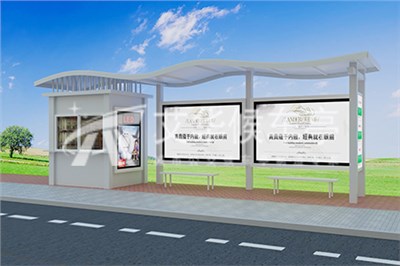 [21.6.24]甘肃省定制带岗亭款公交候车亭装车发货