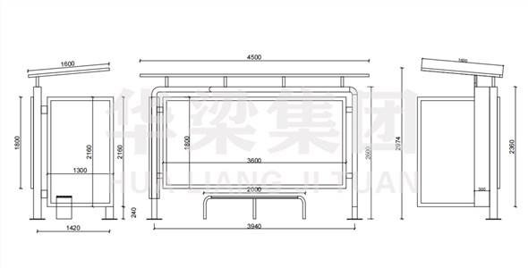 欧美系列候车亭HL-2023-0009